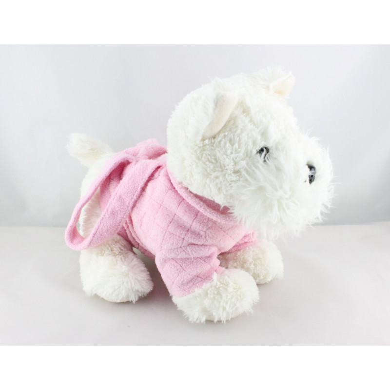 Doudou chien blanc pull rose sac GIPSY