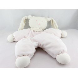 Doudou lapin Patachou rose blanc Corolle 
