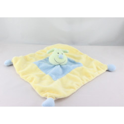 Doudou plat papillon vert jaune bleu KIABI
