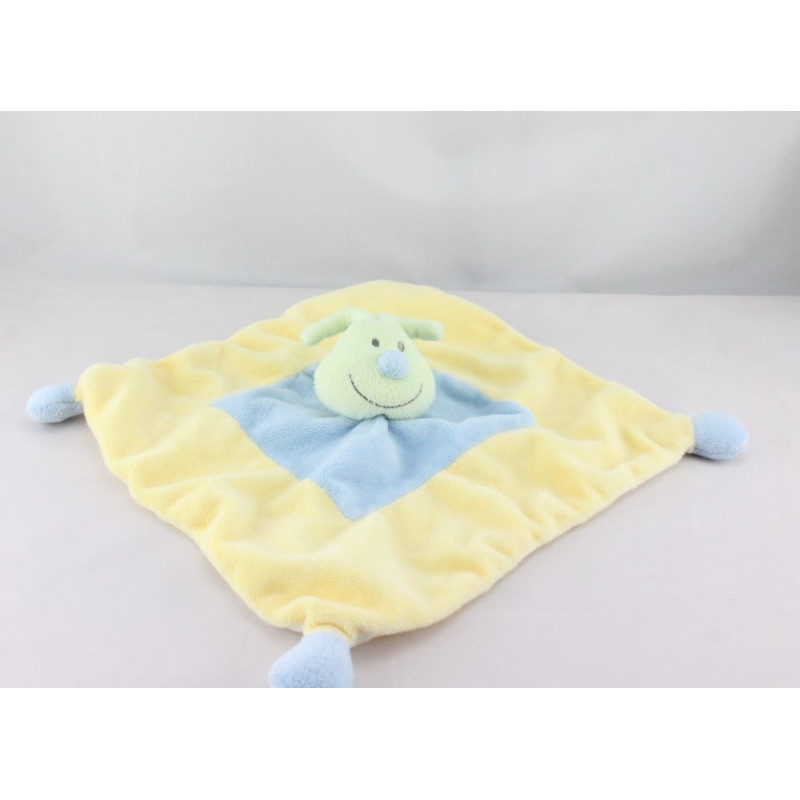 Doudou plat papillon vert jaune bleu KIABI