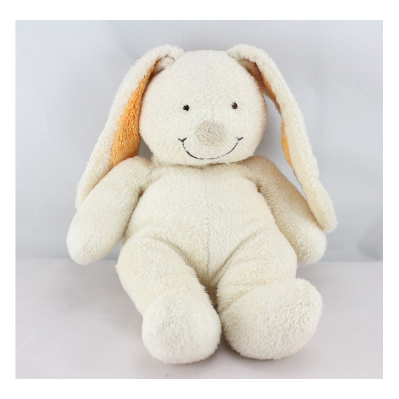 Doudou lapin écru orange NICOTOY