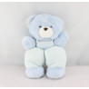 Doudou Ours bleu salopette TARTINE ET CHOCOLAT