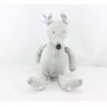 Doudou souris grise mauve OBAIBI 