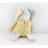 Doudou éléphant gris jaune LES PETITES MARIE