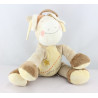 Doudou musical Bébé poney beige jaune orange étoile KIABI