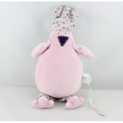 Doudou oiseau rose à crétes OBAIBI