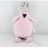 Doudou oiseau rose à crétes OBAIBI