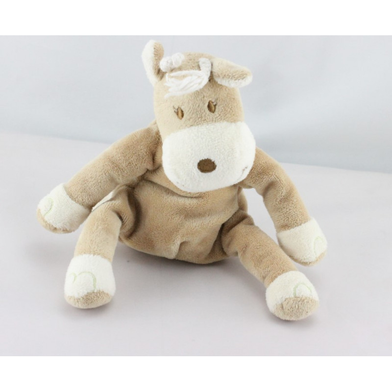Doudou girafe beige GERCA 20 cm