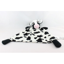 Doudou plat Vache blanche tache noir HM - H.M H ET M