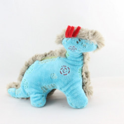 Doudou dinosaure gris bleu CATIMINI