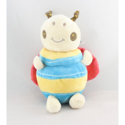 Doudou abeille jaune bleu rouge NOUNOURS