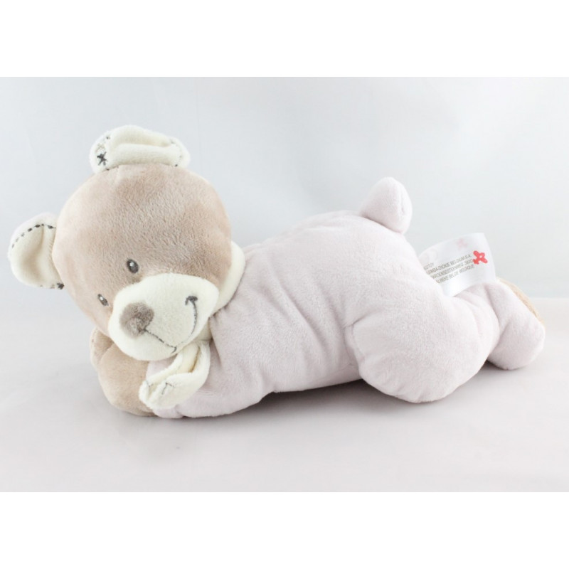 Doudou musical ours beige roseNICOTOY