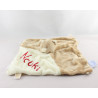 Doudou plat ours beige écru Nouky NOUKIE'S