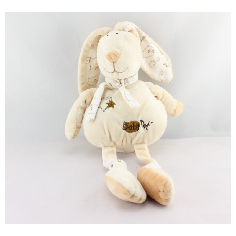 Doudou p'tit lapin beige Happy flower BABY NAT