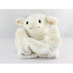 Doudou  marionnette mouton blanc tout doux DANI