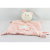 Doudou plat souris rose fleur ORCHESTRA 