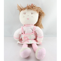 Doudou poupée rose fleurs Lilirose KALOO