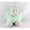 Doudou hippopotame gris vert NOUNOURS