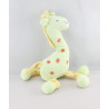 Doudou girafe verte jaune SUCRE D'ORGE