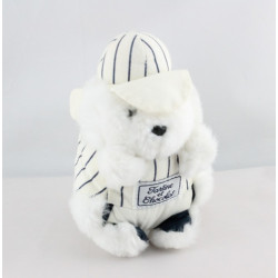 Doudou hhérisson rayé noir casquette TARTINE ET CHOCOLAT 