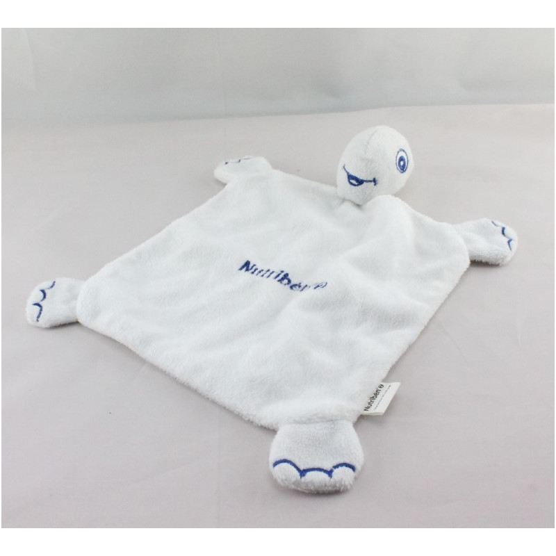 Doudou plat blanc tortue NUTRIBEN 