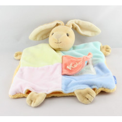 Doudou plat lapin vert rose bleu ballons anniversaire KALOO