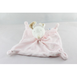 Doudou plat souris rose OBAIBI