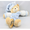 Doudou musical accordéon ours bleu rayé blue KALOO