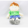 Doudou poupée garçon vert bleu Football COMME PAPA PAPA