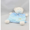 Doudou plat ours bleu tortue TEX BABY 