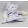 Doudou plat éléphant mauve TIAMO