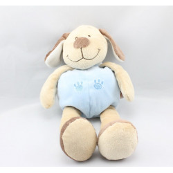 Doudou chien beige bleu marron DOUKIDOU