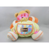 Doudou ours jaune orange rose lunette poche argenté cosmonaute KALOO