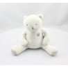 Doudou musical ours blanc gris DPAM Du Pareil Au Même