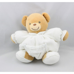 Doudou ours patapouf blanc feuille dragée KALOO