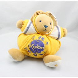 Doudou lapin jaune bleu Terre Créations Tendres et douces KALOO