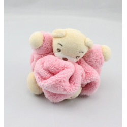 Doudou petit ours Plume rose KALOO
