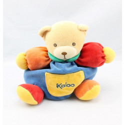 Doudou ours boule patapouf bleu orange rouge jaune KALOO