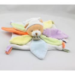 Doudou et compagnie plat ours blanc col pétale Nuage