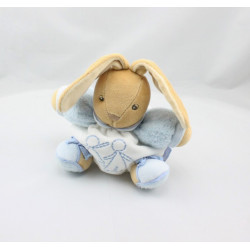 Doudou patapouf lapin bleu blanc enfant KALOO