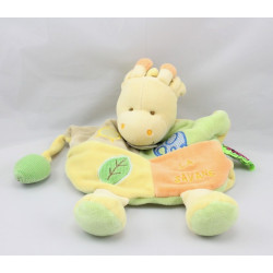 Doudou et compagnie plat marionnette girafe La savane Tatoo