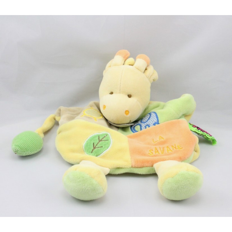 Doudou et compagnie plat marionnette girafe La savane Tatoo