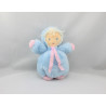 Ancienne peluche poupée bleu rose NOUNOURS