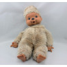 Ancienne Peluche Singe Kiki beige Vintage 30 cm