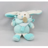 Doudou et compagnie petit lapin bleu ciel