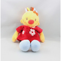 Doudou fille Lily jaune orange robe rouge NATTOU