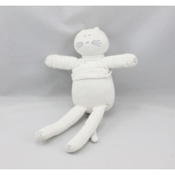 Doudou chat blanc pois PETIT BATEAU