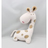Doudou girafe blanche beige DPAM
