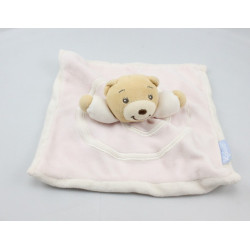 Doudou plat ours rose spirale Candies KALOO