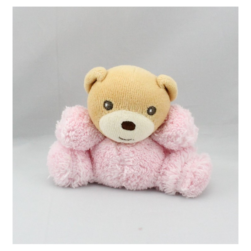 Mini Doudou ours rose plume KALOO